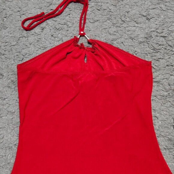 Blusa top amarrada al cuello